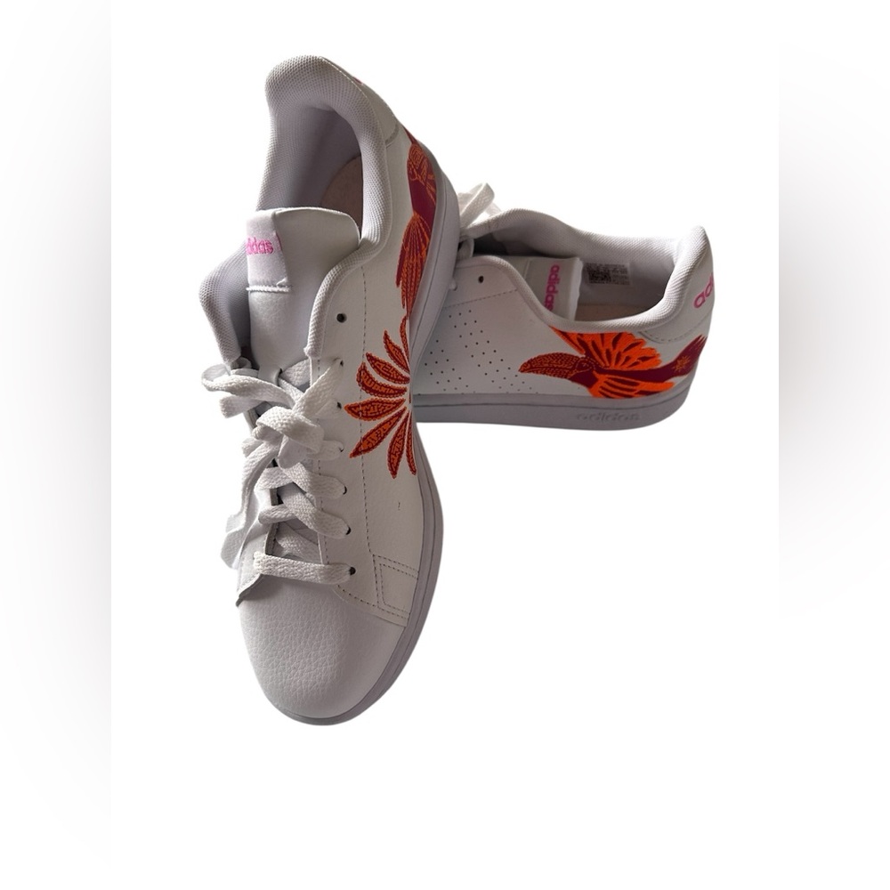 Tennis Adidas Color White with Orange